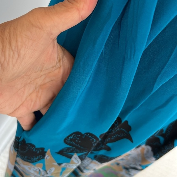 Anthropologie Moulinet Soeurs Island Nightfall Silk Embellished Dress - Picture 9 of 11